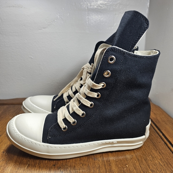 Rick Owens Shoes - Rick Owens Drkshdw strobe black milk license plate frame Women's Size 41